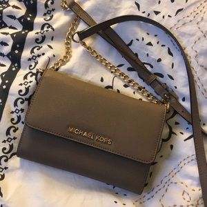 Taupe MK crossbody bag